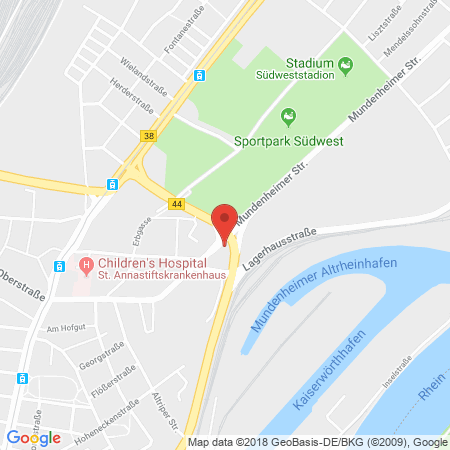 Standort der Tankstelle: Tankcenter Tankstelle in 67061, Ludwigshafen