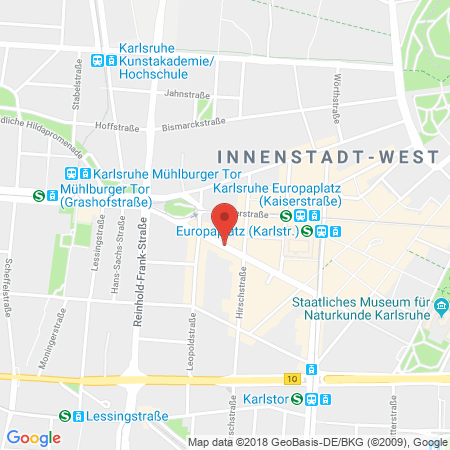Standort der Tankstelle: ARAL Tankstelle in 76133, Karlsruhe