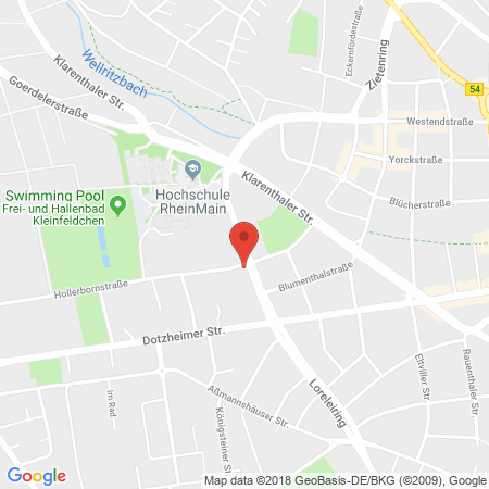 Position der Autogas-Tankstelle: Shell Tankstelle in 65197, Wiesbaden