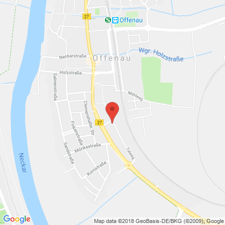 Position der Autogas-Tankstelle: Tsr Tankstelle in 74254, Offenau
