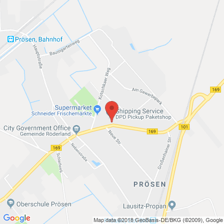 Standort der Tankstelle: GULF Tankstelle in 04932, Prösen (OT Röderland)