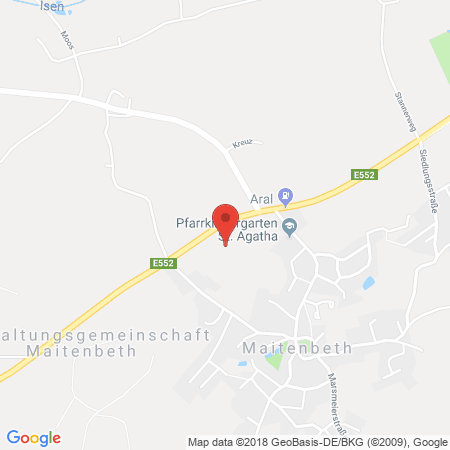 Position der Autogas-Tankstelle: Agip Tankstelle in 83558, Maitenbeth-thal