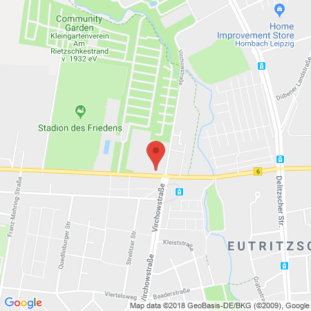 Position der Autogas-Tankstelle: Aral Tankstelle in 04157, Leipzig