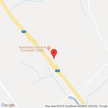 Position der Autogas-Tankstelle: Aral Tankstelle, Bat Hochwald Ost in 54421, Reinsfeld