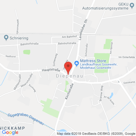 Position der Autogas-Tankstelle: Aral Tankstelle in 31603, Diepenau-lavelsloh