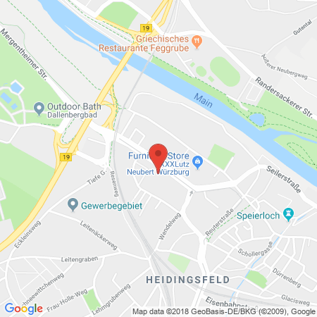 Standort der Tankstelle: ESSO Tankstelle in 97084, WUERZBURG