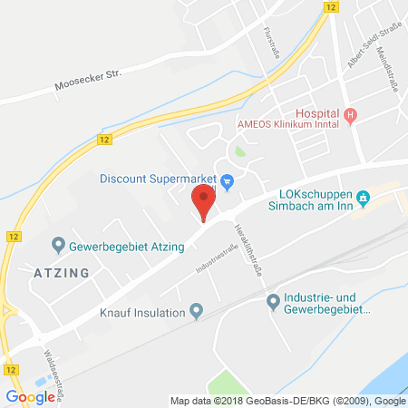 Position der Autogas-Tankstelle: AVIA Tankstelle in 84359, Simbach Am Inn