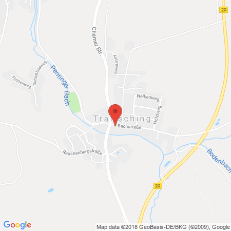 Position der Autogas-Tankstelle: Agip Tankstelle in 93455, Traitsching