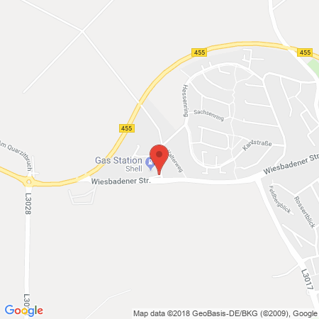 Position der Autogas-Tankstelle: Shell Tankstelle in 65817, Eppstein/taunus
