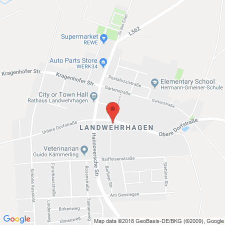 Standort der Tankstelle: Raiffeisen Tankstelle in 34355, Landwehrhagen