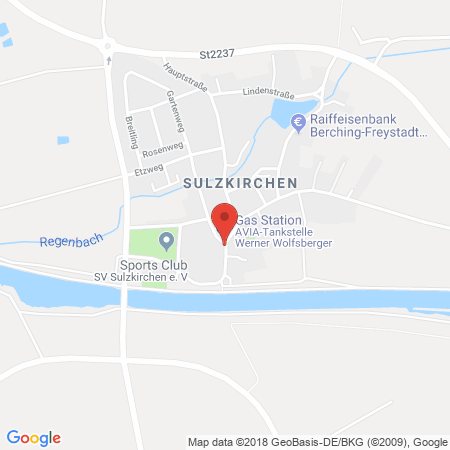 Position der Autogas-Tankstelle: AVIA Tankstelle in 92342, Freystadt