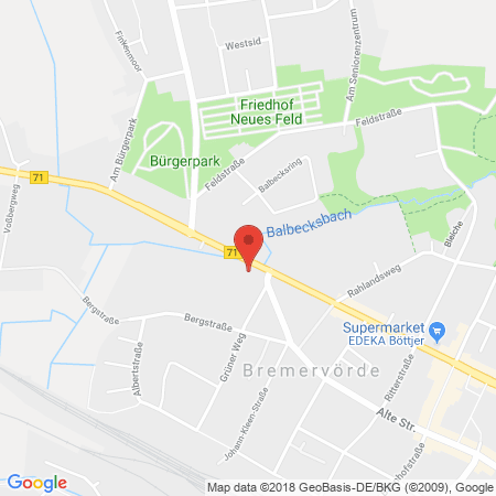 Position der Autogas-Tankstelle: Oil! Tankstelle Bremervörde in 27432, Bremervörde