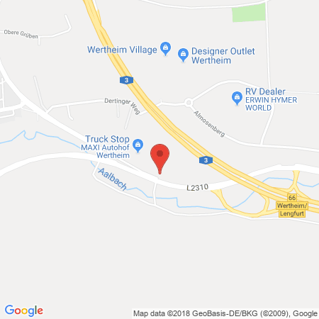 Standort der Autogas Tankstelle: Maxi Autohof Wertheim (Esso) in 97877, Wertheim