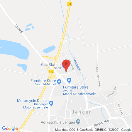 Standort der Tankstelle: Shell Tankstelle in 86860, Jengen