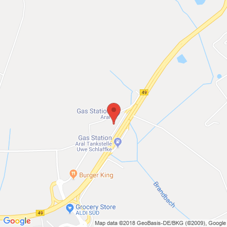 Position der Autogas-Tankstelle: Aral Tankstelle in 65614, Beselich