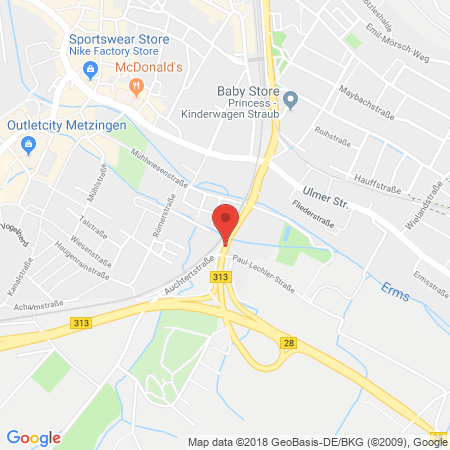 Position der Autogas-Tankstelle: OMV Station Fabian Liss in 72555, Metzingen