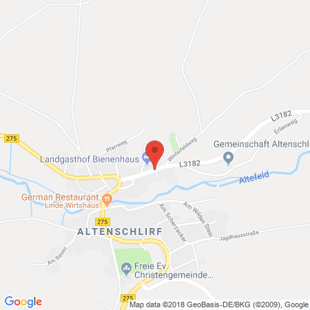 Position der Autogas-Tankstelle: Tankstelle Langwasser in 36358, Herbstein-altenschlirf