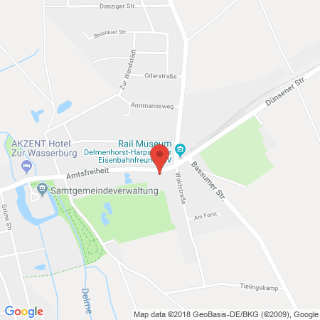 Position der Autogas-Tankstelle: Esso Tankstelle in 27243, Harpstedt