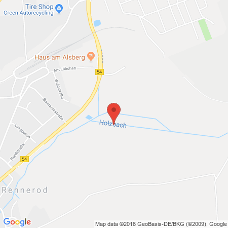 Position der Autogas-Tankstelle: Ts Rehe in 56479, Rehe