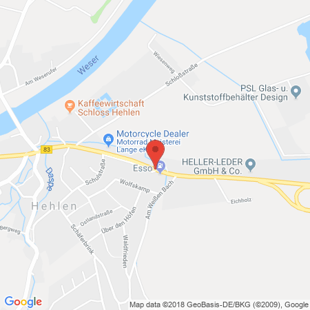 Standort der Tankstelle: ESSO Tankstelle in 37619, HEHLEN