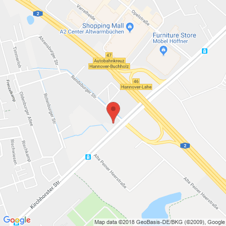 Position der Autogas-Tankstelle: HEM Tankstelle in 30659, Hannover