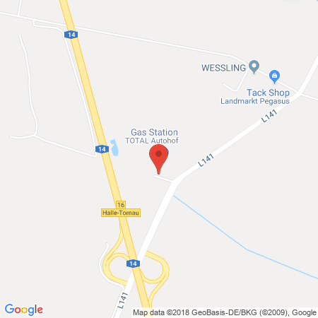 Standort der Tankstelle: TotalEnergies Tankstelle in 06118, Landsberg