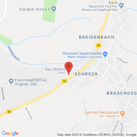 Position der Autogas-Tankstelle: Shell Tankstelle in 53721, Siegburg
