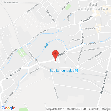 Position der Autogas-Tankstelle: HEM Tankstelle in 99947, Bad Langensalza