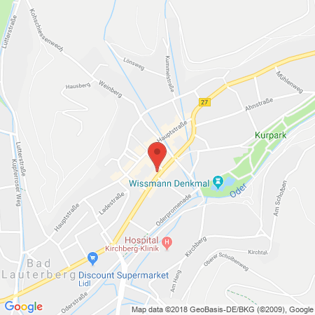 Position der Autogas-Tankstelle: HEM Tankstelle in 37431, Bad Lauterberg