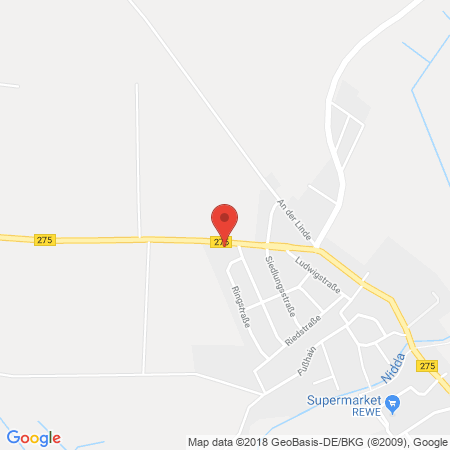 Position der Autogas-Tankstelle: Shell Tankstelle in 61197, Florstadt