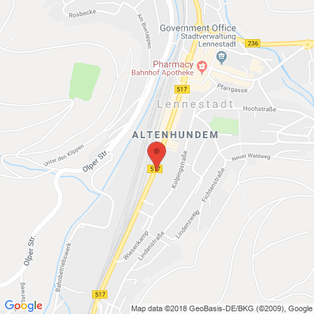 Standort der Tankstelle: ARAL Tankstelle in 57368, Lennestadt