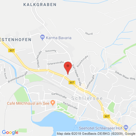Position der Autogas-Tankstelle: Autohaus Feher in 83727, Schliersee