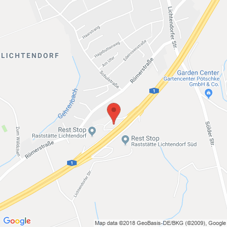 Position der Autogas-Tankstelle: Weth Raststätten Gmbh in 44289, Dortmund