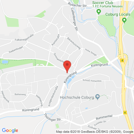 Position der Autogas-Tankstelle: Pinoil in 96450, Coburg