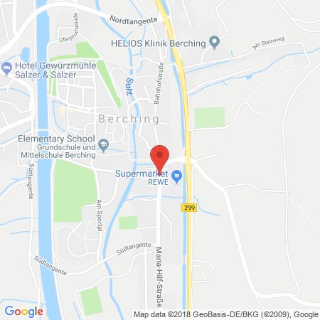 Position der Autogas-Tankstelle: Freie Tankstelle Kienlein in 92334, Berching