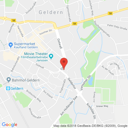 Position der Autogas-Tankstelle: HEM Tankstelle in 47608, Geldern