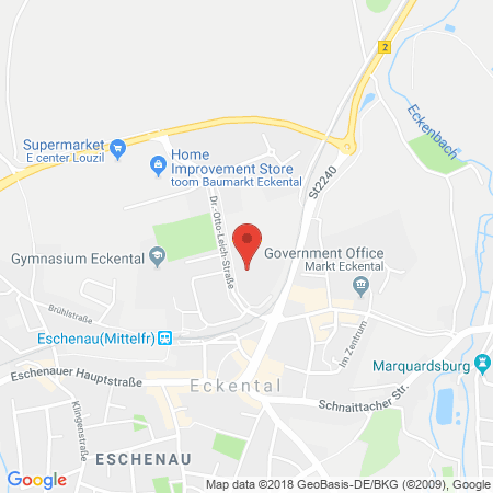 Position der Autogas-Tankstelle: Elan-Tankstelle in 90542, Eckental