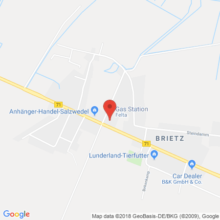 Position der Autogas-Tankstelle: Q1 Tankstelle in 29410, Salzwedel