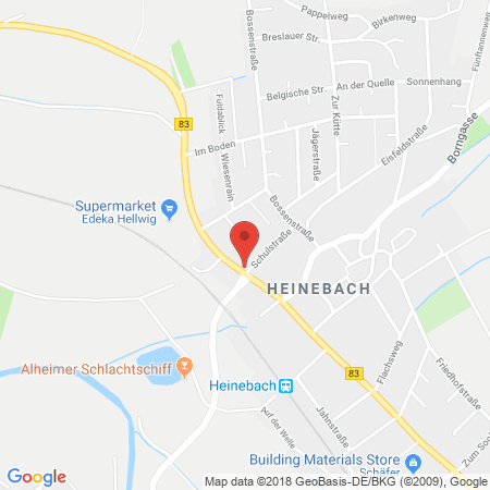 Standort der Autogas Tankstelle: Q1 Tankstelle in 36211, Alheim-Heinebach