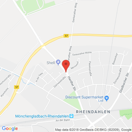 Standort der Autogas Tankstelle: Shell Station Wilms & Rudolph GmbH in 41179, Mönchengladbach