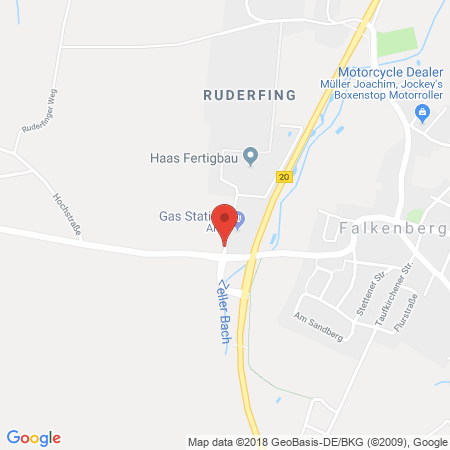 Position der Autogas-Tankstelle: Aral Tankstelle Polenkowski/Kastenberger in 84326, Falkenberg