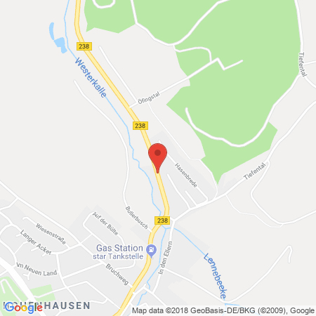 Standort der Autogas Tankstelle: OIL! Tankstelle in 32689, Kalletal-Hohenhausen