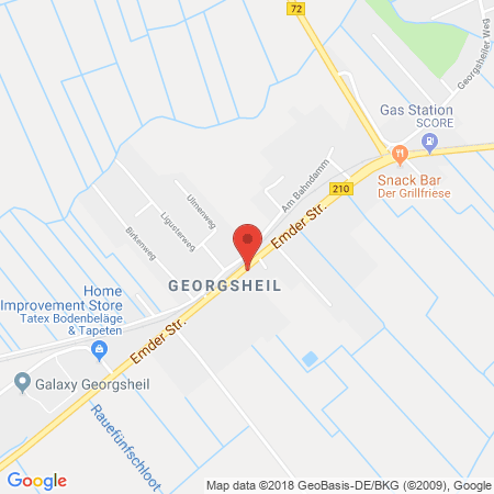 Standort der Autogas Tankstelle: STAR-Tankstelle Hans-Hermann Ihnen in 26624, Südbrookmerland - Georgsheil