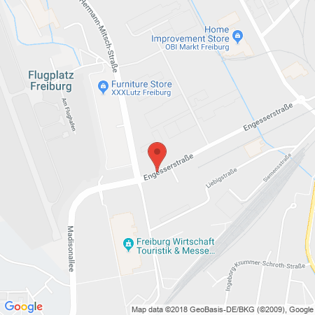 Standort der Autogas Tankstelle: EXTROL Autohof Neue Messe in 79108, Freiburg, Industriegebiet Nord
