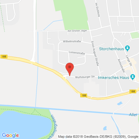 Position der Autogas-Tankstelle: Aral-Tankstelle Ralf Schmidt GmbH in 38448, Wolfsburg