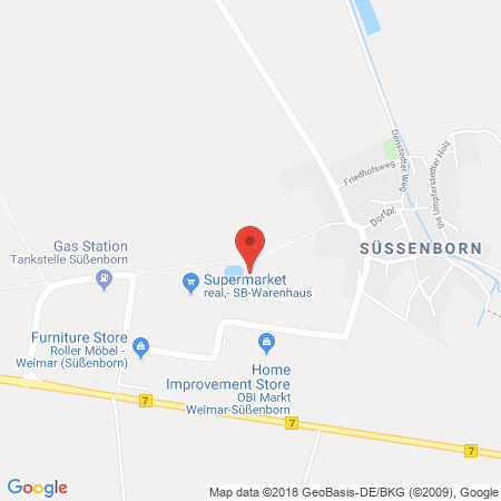 Position der Autogas-Tankstelle: OIL! Tankstation in 99441, Weimar Süßenborn
