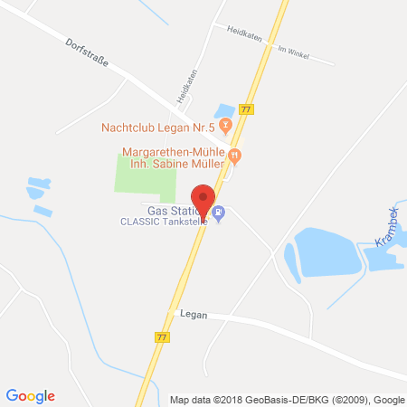 Position der Autogas-Tankstelle: CLASSIG Tankstelle in 24816, Stafstedt-Legan