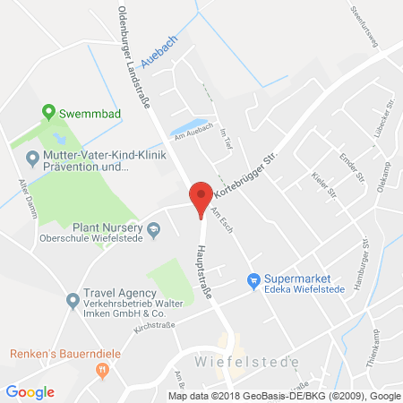 Standort der Autogas Tankstelle: Esso Station Bruns in 26215, Wiefelstede