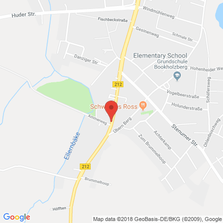 Position der Autogas-Tankstelle: AVIA Tankstelle in 27777, Ganderkesee