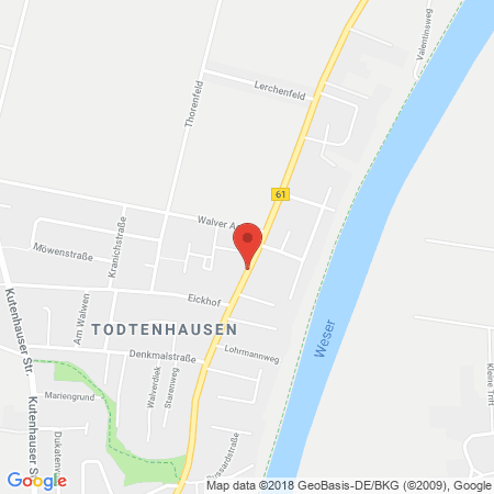 Standort der Autogas Tankstelle: Autohaus Jäckel in 32425, Minden